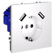 Розетка с USB Voltum S70 VLS040402, белый матовый
