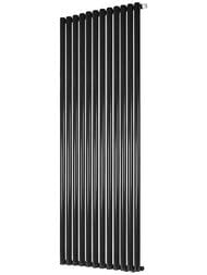 Дизайн-радиатор STOUT Tube Round 12 секц. ниж.прав.подкл. R40 1-1750-12 RT RAL9005 черный