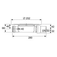 ���� TECEdrainpoint DN 50 ������, ����� ���� 3601400