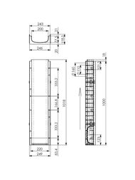 ����� ����������� DN 200 Gidrolica Super (1000�246�120) 24,2 �/���  0821