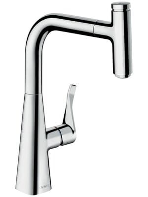 Смеситель Hansgrohe Metris Select M71 для кухни 240 мм вытяжной поворотный излив хром 14857000