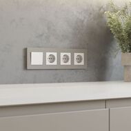 Рамка на 4 поста Werkel Slab (дымчатый софт) W0042917
