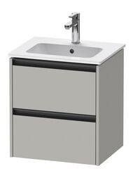 Тумба под умывальник Duravit Ketho.2 549x510x420 подвесн., 2 ящика, бетонно-сер.мат. K25261007070000 — миниатюра 1