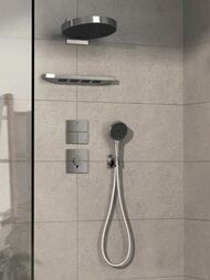 Смеситель Hansgrohe ShowerSelect Comfort E 15574000 термостат, внешняя часть, хром — миниатюра 3