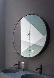 ���������� ���� Cielo CATINI (900�900�120) �������, � �������� �����, matt black CASPCTNM