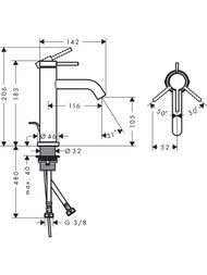 ��������� Hansgrohe Tecturis S 73310000 105 ��,��� �����������,� ������ ��������,�������������,����