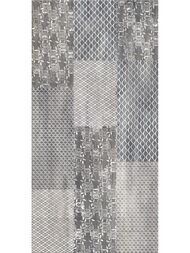 Плитка настенная AZORI Pandora Grey Ornament (315 х 630) матовая, серая (кв м) — миниатюра 1