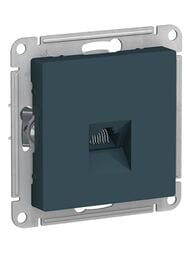 Розетка Systeme Electric ATLASDESIGN компьютерная RJ45 механизм изумруд ATN000883