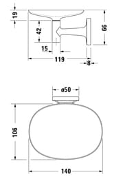 �������� ��������� DURAVIT Starck T ����: ���� 0099331000