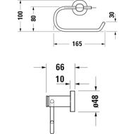��������� ��� ��������� ������ DURAVIT D-Code � �������, ����: ���� 0099261000
