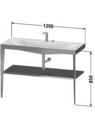������� � ������������ Duravit XViu 1200�480�850 ���������, ����� ����� ������/������� XV4717OB185