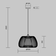 Подвесной светильник Maytoni Kirigami (Киригами) MOD409PL-01W, 60Вт, IP20, E27, белый — изображение 5