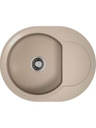 Мойка Omoikiri SAKAIME 60E-SA (600х470х220) врезная, тетогранит, бежевая 4993122