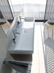 Умывальник Duravit Vero Air 1200х470 2 отверстия под 2 смесителя, с переливом 2350120024