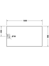������� ������ Duravit Stonetto (1600�900) ���������� � ������������, �������-����� 720218180000000