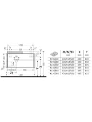 ����� ��� �������� ����� Duravit Happy D.2 Plus 1300�354�550 1 ����, ����� ������ HP4942L2222