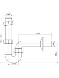 ����� P-�������� McAlpine (1 1/4"�32��) �����.����� 32��, ����������, ����� MRW8