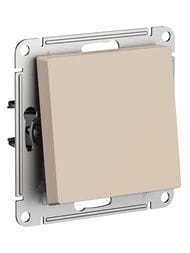Выключатель Systeme Electric ATLASDESIGN 1-клавишный с подсветкой схема 1а 10АХ песочный ATN001211