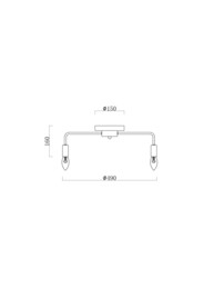 Люстра Freya Matis (Матис) FR4010CL-05GB, IP20черный — миниатюра 1