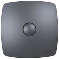 Вентилятор DICITI RIO D100 накладной, 100 м3/ч, 32дБ, обр.клапан, RIO 4C Dark Gray metal