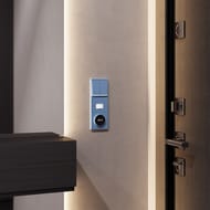 Терморегулятор электронный Voltum S70 с индикацией и датчиком, для теплого пола VLS070115, деним