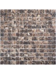 Мозаика Starmosaic Wild Stone DARK EMPERADOR MATT 20x20 (305х305х8) коричневая (шт.) — миниатюра 1