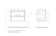 ����� ��� �������� BelBagno KRAFT 39 (710�390�515) ���������, Cemento Grigio 39-700/390-2C-SO-CG