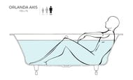 ����� ������������ Salini Orlanda Axis Kit 170 103313G 1700�750�600 �����, S-Sense, ����� ������