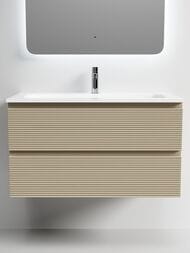 Тумба под раковину Sancos Folk FL90CP 890х445х500 подвесная, с 2-мя ящиками, цвет: Капучино