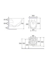 ������ ��������� Aqueduto Ovo Tornado 525�360�320 �������, ������� � ���������, ���� ��� OVOT2140