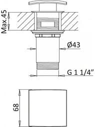 ��������� ��� �������� CEZARES PORTA-BLI2-SR 209 ��, ������������, �������������, � �/��., Sunrise
