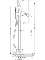 ��������� Axor Starck Organic 12016950 ��������� ��� �����, ���������, ����������� ������
