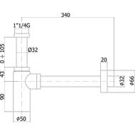 ����� ��� �������� Paffoni Minimal ZACC240BO ������� � ������������, ����� �������