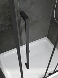 Душевой уголок ABBER Schwarzer Diamant AG30120BH-S70B (1200х700х1950) стекло 6мм прозрачное/черный — изображение 3