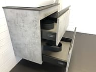 Тумба COMFORTY Эдинбург-60-2 (600х700х400) подвесная, столеш,. раковина, бетон светлый 00-00005700