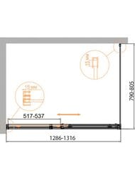 ������� ������ CEZARES DUET SOFT-M-AH-1-130/80-C-Cr (1286-1316x790-805)x1950 ������ �����/����