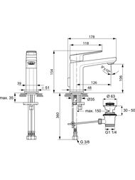 Ideal Standard Lux TONIC II ��������� ��� ����������� A6326AA ������������, ������ ������