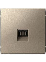 Розетка Systeme Electric ARTGALLERY компьютерная RJ45, кат. 6A, механизм, шампань, GAL000586