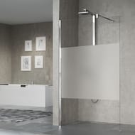 Душевое ограждение Novellini Giada H 1180х1950 кронштейн, стекло прозрачное/серебро GIADAH120-1B