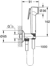 ������������� ��� � ��������� ���������� � ��������, ������ Grohe Tempesta-F Trigger Spray 26358000