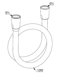 ����� ��� ���� KLUDI SUPARAFLEX 1250 ��, ����������� ��������, ����� ������� 6107153-00