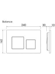 ������� ����� Ceramicanova Balance CN12-002MB ��� �����������, ������� Square, ����: ������ �������