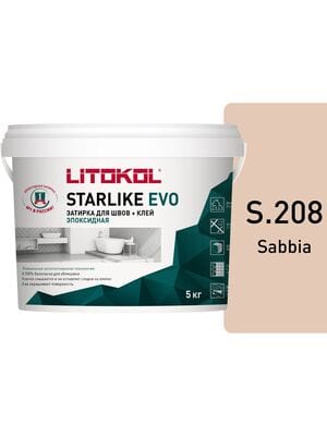 ������� ���������� LITOKOL STARLIKE EVO S.208 SABBIA �������, 5 ��