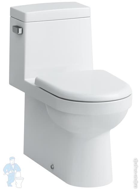 Унитаз моноблок Laufen PRO 823953 (360х715х730) вертикальный выпуск, с ...