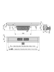 ������� ����� Alcaplast APZ16-850 � ������� L=850��, � ���������� � �����, ��� ������� �������