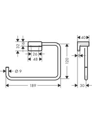 ��������� ��������� Hansgrohe AddStoris 41754000 ���������, ������, ����