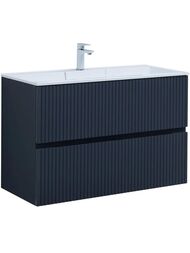 Тумба для раковины Aquanet Джейн 100 (1000х455х637) подвесная, 2 ящика, цвет: маренго 335431