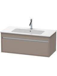 Тумба под умывальник Duravit Ketho 1000х410х475 подвесная, 1 ящик, базальт мат. KT642004343 — миниатюра 1