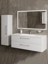 Тумба под раковину Caprigo Аккорд 120 1200х485х450 подвесная, 2 ящика, бланж 2215-SF027