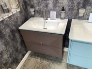 Уценка! Тумба с раковиной Caprigo MODO-Quarta 80 770х564х470 подвесная, 2 ящика, цвет: шоколад
